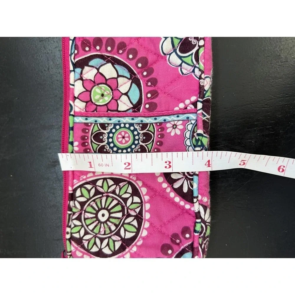 Vera Bradley‎ Wristlet Pink Floral Mandala Quilted Cotton Wallet OS